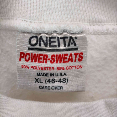 オニータ ONEITA 90S MADE IN USA ペイントデザインラグランスウェット メンズ JPN:XL
