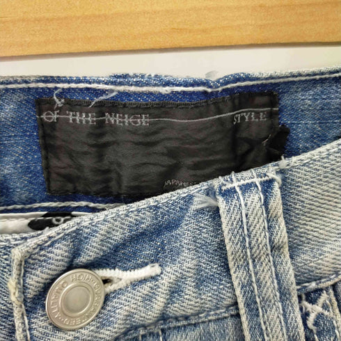 オブザネージュスタイル OF THE NEIGE STYLE ダメージ加工 デニムパンツ ボーン刺繍パンツ メンズ 42