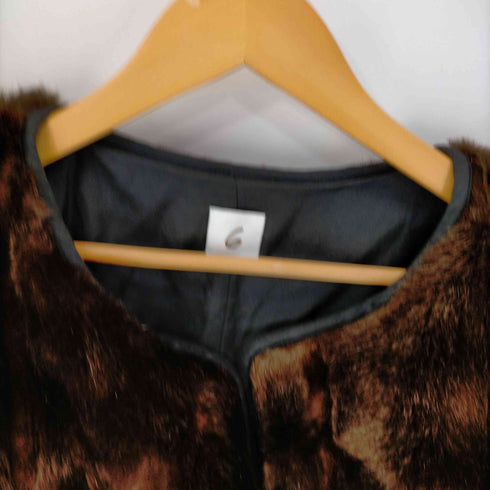 ロクビューティーアンドユースユナイテッドアローズ 6 BEAUTY & YOUTH UNITED ARROWS FAKE FUR COAT レディース JPN:36