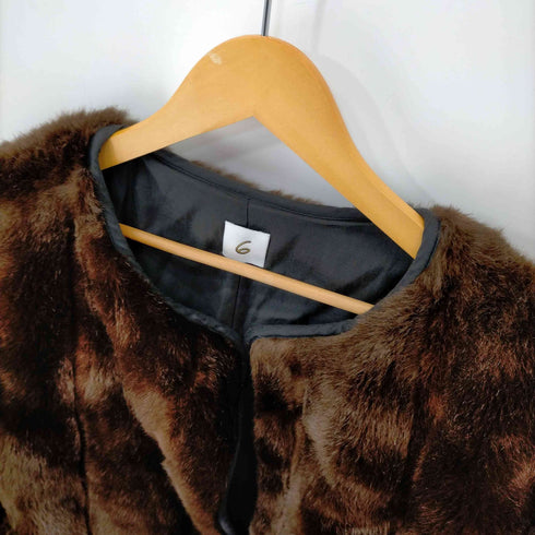 ロクビューティーアンドユースユナイテッドアローズ 6 BEAUTY & YOUTH UNITED ARROWS FAKE FUR COAT レディース JPN:36
