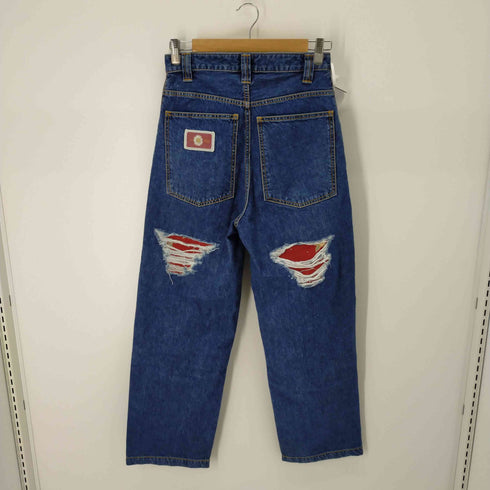 ピンクハウス PINK HOUSE カーネーションプリントダメージデニムパンツ レディース JPN:S