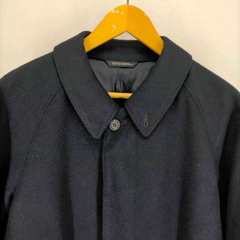 ケントアンドカーウェン KENT&CURWEN ウールステンカラーコート メンズ