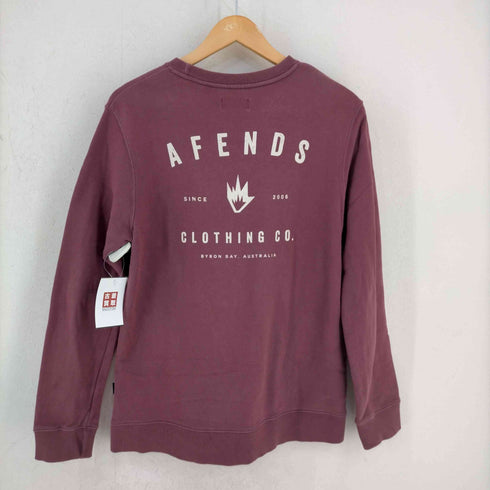 アフェンズ AFENDS ロゴプリント クルーネックスウェット メンズ JPN:M