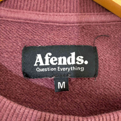 アフェンズ AFENDS ロゴプリント クルーネックスウェット メンズ JPN:M