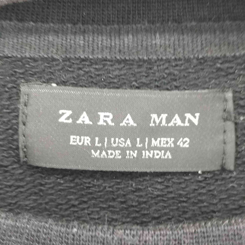 ザラマン ZARA MAN 刺繍デザインクルーネックスウェット メンズ import:L