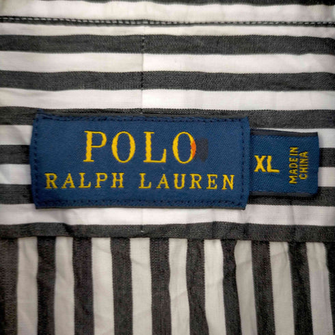 ポロラルフローレン POLO RALPH LAUREN コットン ハーフボタンストライプシャツ メンズ JPN:XL