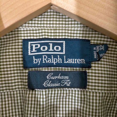 ポロバイラルフローレン Polo by RALPH LAUREN CLASSIC FIT 裾ポニー刺繍 チェックシャツ メンズ 141/2-32