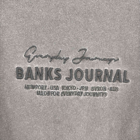 バンクスジャーナル BANKS JOURNAL ロゴ刺繍 S/S TEE メンズ JPN:M