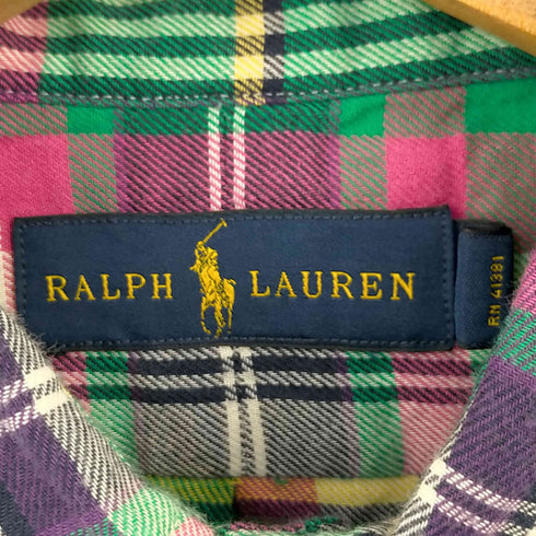 ラルフローレン RALPH LAUREN 片ポケ BDチェックシャツ メンズ JPN:M