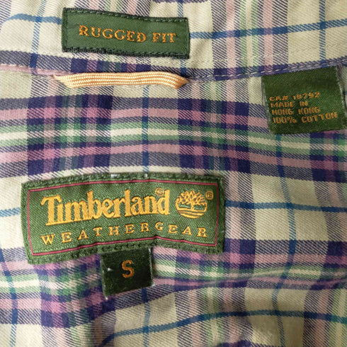 ティンバーランド Timberland 90S チェックボタンダウンシャツ メンズ JPN:S