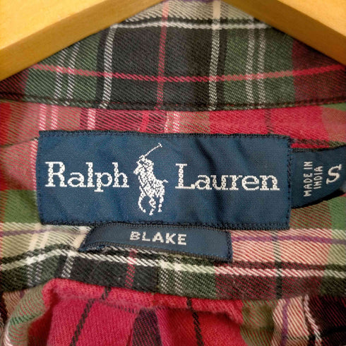 ラルフローレン RALPH LAUREN BLAKE ポニー刺繍 コットン BDチェックシャツ メンズ JPN:S