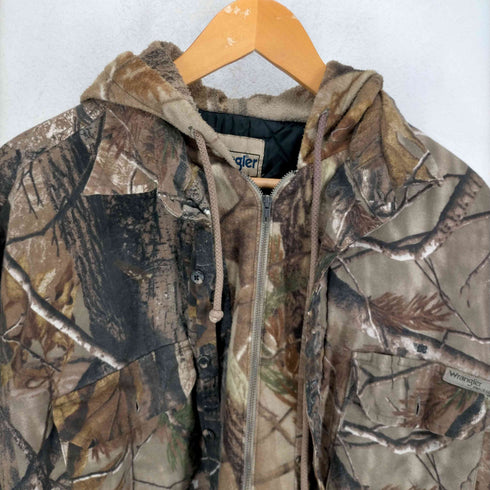 ラングラー Wrangler 90-00ss リアルツリーカモ シャツ フーディ メンズ JPN:XL