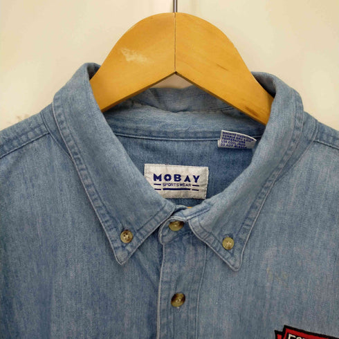 mobay sportswear ワッペン付きデニムシャツ メンズ XL