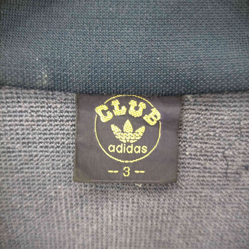 アディダス adidas 80S デサント CLUBタグ トリコロール ポロカラーロゴ刺繍トラックジャケット メンズ JPN:3