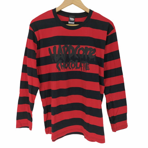 ハードコアチョコレート HARDCORE CHOCOLATE フルメルロゴ ボーダー長袖 Tシャツ メンズ JPN:L