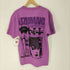 ハードコアチョコレート HARDCORE CHOCOLATE うずまき -UZUMAKI- 傷跡三日月ラベンダー プリント S/S Tシャツ メンズ JPN:XL