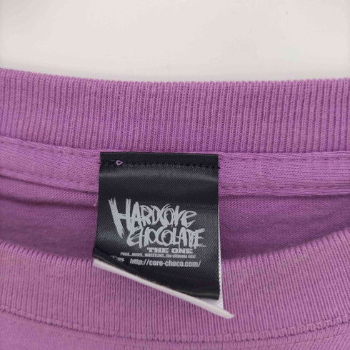 ハードコアチョコレート HARDCORE CHOCOLATE うずまき -UZUMAKI- 傷跡三日月ラベンダー プリント S/S Tシャツ メンズ JPN:XL
