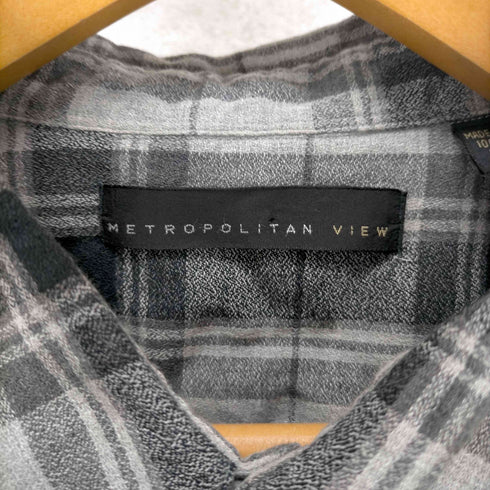 METROPOLITAN VIEW オーバーサイズ チェックシャツ メンズ JPN:XL