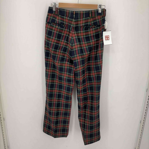 80S~90S タータンチェックウールスラックス レディース