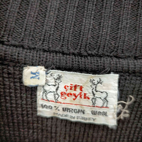 CIFT GEYIK 60S~70S モックネックノルディックニット メンズ import:M