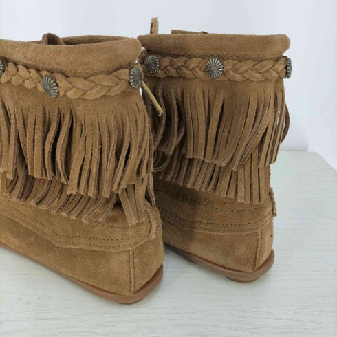 ミネトンカ Minnetonka Double FringeTramper Boot ダブルフリンジ トランパーブーツ レディース 8