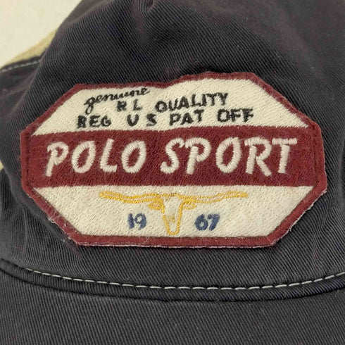 ポロスポーツラルフローレン POLO SPORT RALPH LAUREN 90s 6パネル 切替 チノ メッシュキャップ メンズ