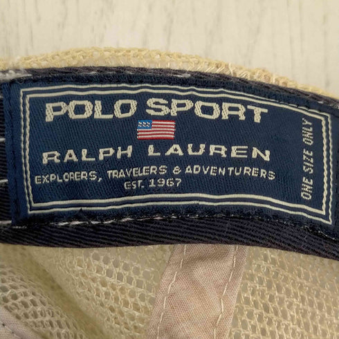 ポロスポーツラルフローレン POLO SPORT RALPH LAUREN 90s 6パネル 切替 チノ メッシュキャップ メンズ