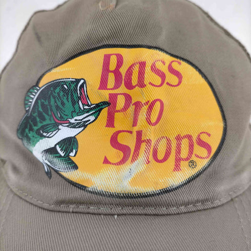 バスプロショップス BASS PRO SHOPS 6パネル 切替 チノ メッシュロゴプリントキャップ メンズ