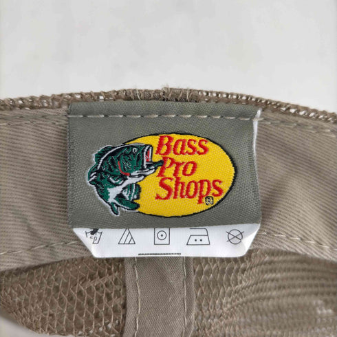 バスプロショップス BASS PRO SHOPS 6パネル 切替 チノ メッシュロゴプリントキャップ メンズ