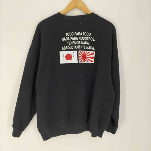 90-00S LEE ボディ CORRUPTED プリント クルーネック スウェット メンズ import:L