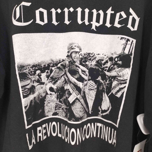 90-00S LEE ボディ CORRUPTED プリント クルーネック スウェット メンズ import:L