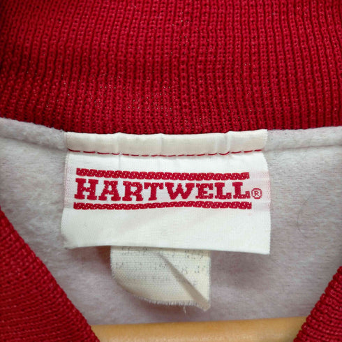 ハートウェル HARTWELL 80-90s USA製 裏起毛 企業ロゴ ナイロンスタジャン メンズ