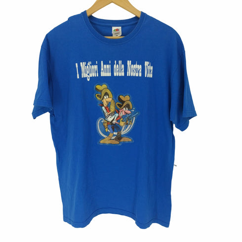 フルーツボディ キャラクター グラフィック プリント S/S Tシャツ メンズ import:XL