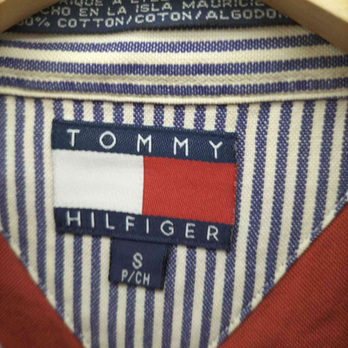 トミーヒルフィガー TOMMY HILFIGER 90-00S ワンポイント 刺繍 ポケット L/S ボタンダウン シャツ メンズ import:S