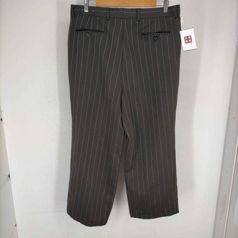 2タック ストライプワイドスラックス メンズ R36