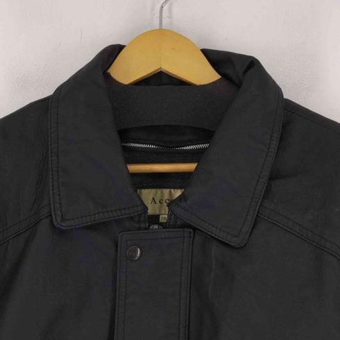 ACCENTS ライナー付き フェイクレザーロングコート メンズ 2XL