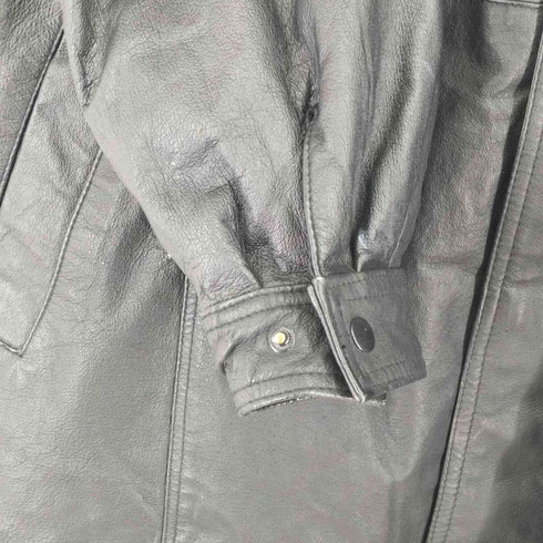 ACCENTS ライナー付き フェイクレザーロングコート メンズ 2XL
