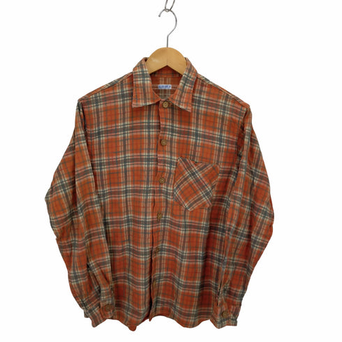 シュガーケーン SUGAR CANE ウッドボタン長袖シャツ メンズ S