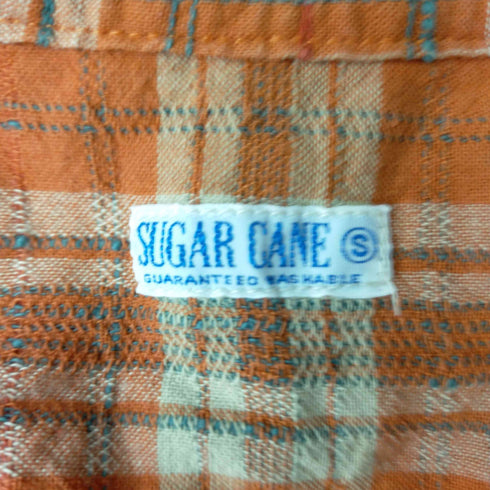 シュガーケーン SUGAR CANE ウッドボタン長袖シャツ メンズ S