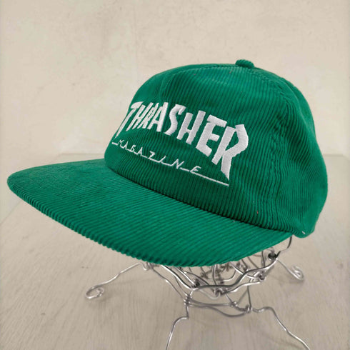 スラッシャー THRASHER ロゴ刺繍 コーデュロイ 6パネルキャップ メンズ