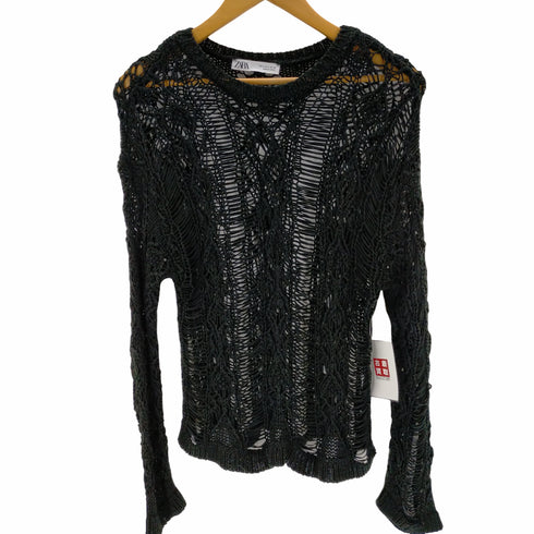 ザラ ZARA メッシュニット レディース JPN:S