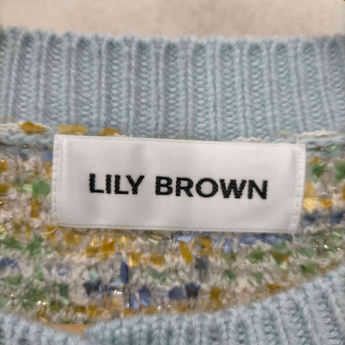 リリーブラウン Lily Brown 24SS ツイードニットカーディガン レディース ONE SIZE