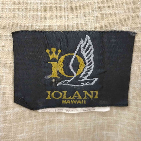 イオラニ IOLANI 70s 総柄オープンカラーシャツ アロハシャツ メンズ