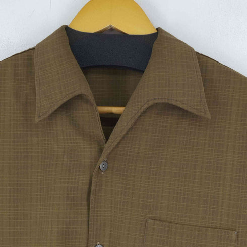 LECO 50-60S チェック S/S オープンカラーシャツ メンズ US:40