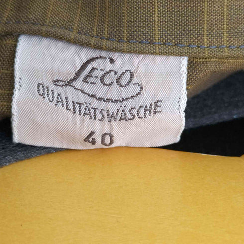 LECO 50-60S チェック S/S オープンカラーシャツ メンズ US:40