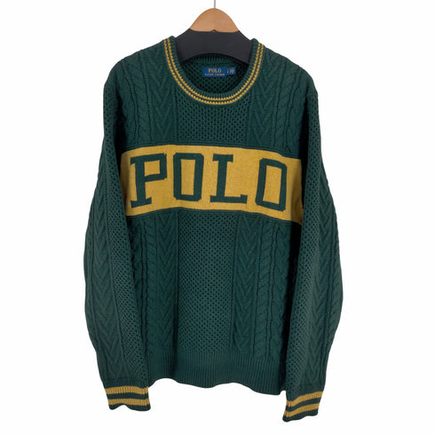 ポロラルフローレン POLO RALPH LAUREN The Logo Aran Jumper メンズ JPN:L
