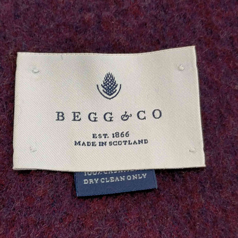 ベグアンドコー BEGG&CO カシミア フリンジマフラー メンズ