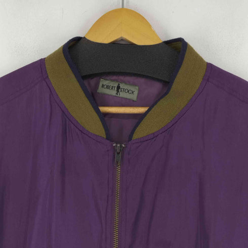 ロバートストック ROBERT STOCK シルク100% ジップアップブルゾン メンズ import:L