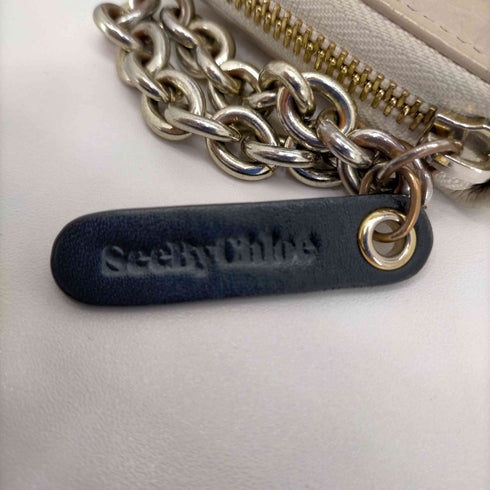シーバイクロエ SEE BY CHLOE フロントレザー切替シボ革長財布 レディース