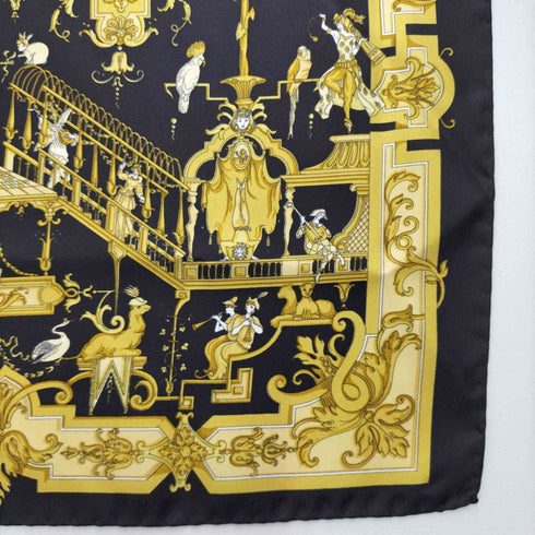 エトロ ETRO 総柄 シルク ミニスカーフ レディース